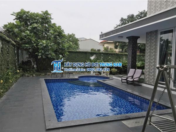 Thi công hồ bơi gia đình - Cà Mau