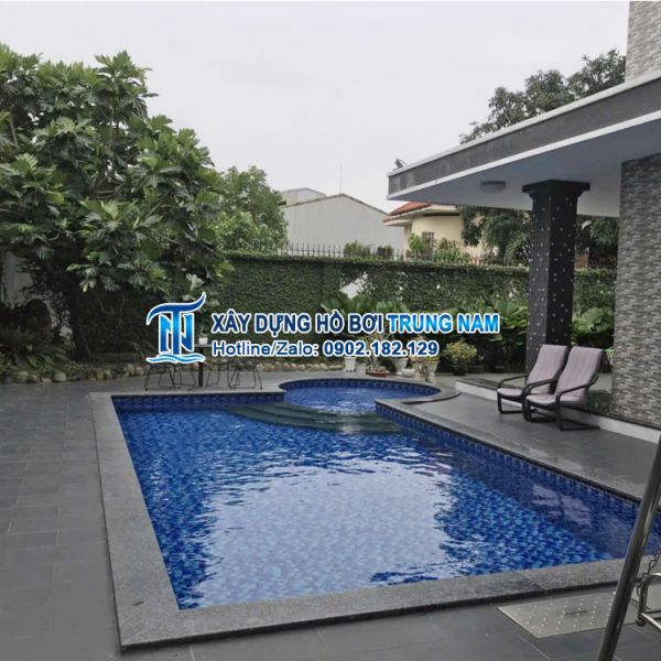 Thi công hồ bơi gia đình - Cà Mau